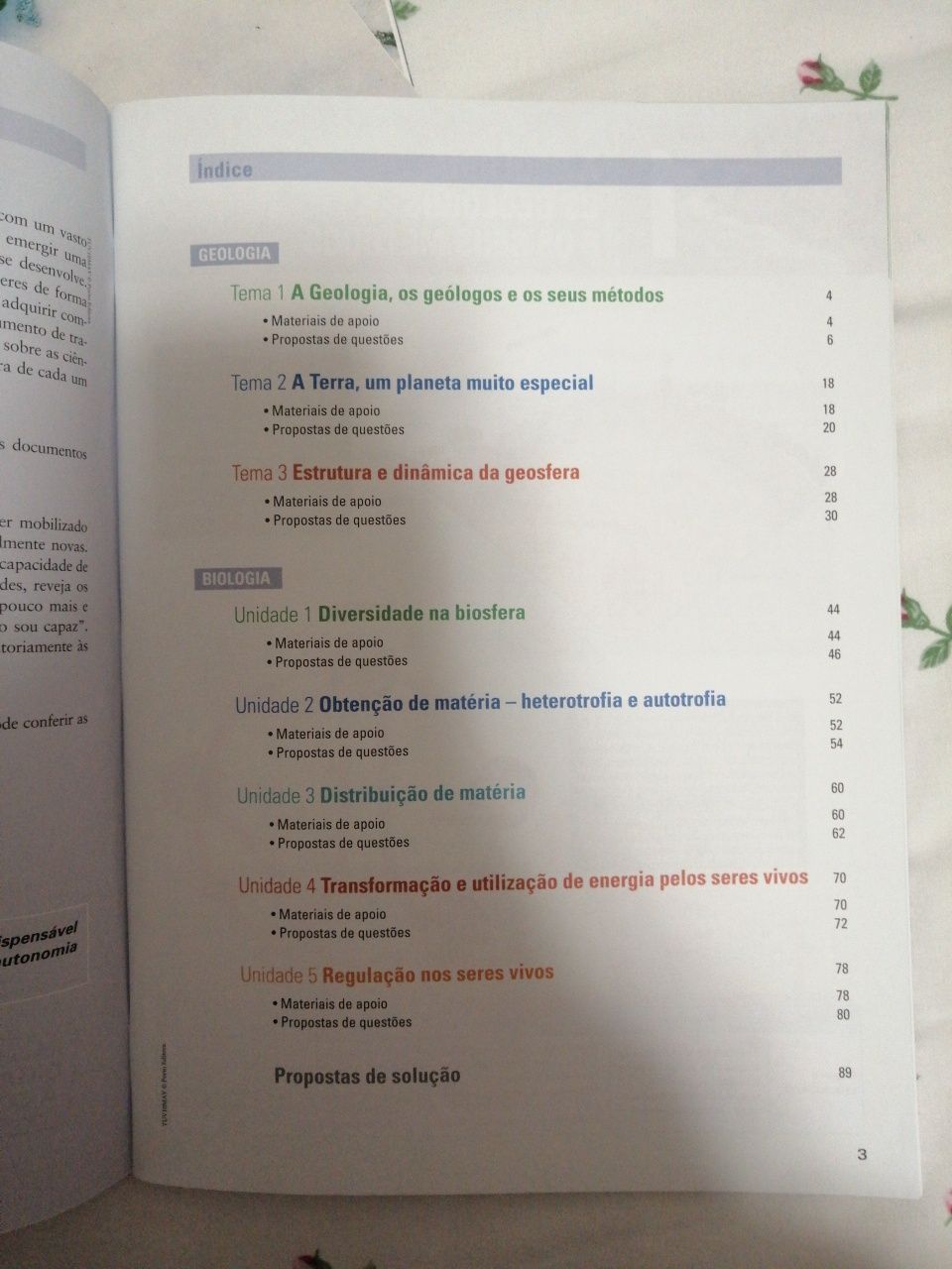 Manual e caderno de atividades de biologia e geologia 10° ano