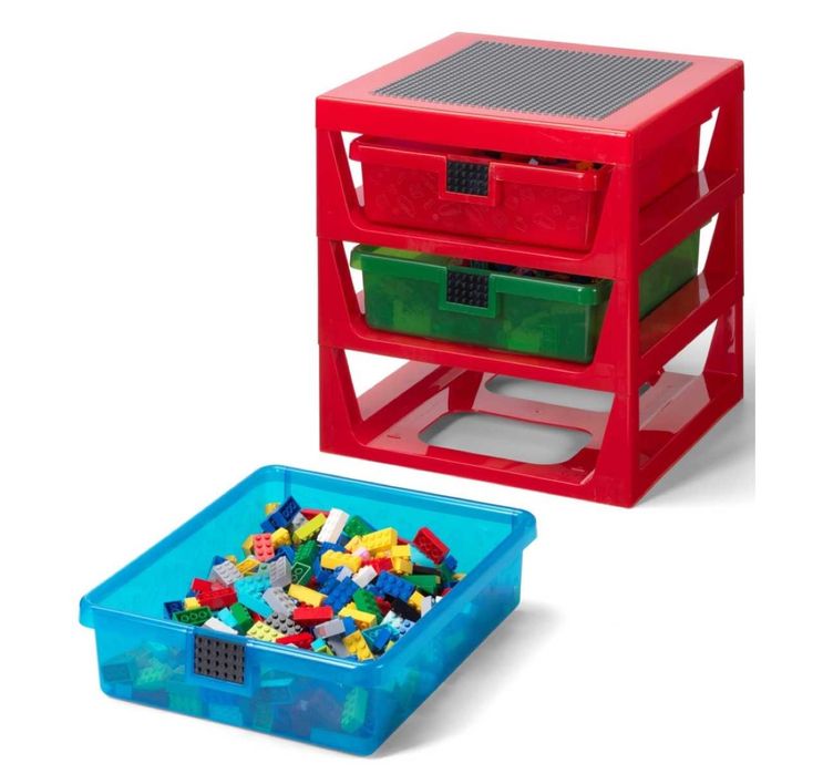 LEGO Regał organizer czerwony