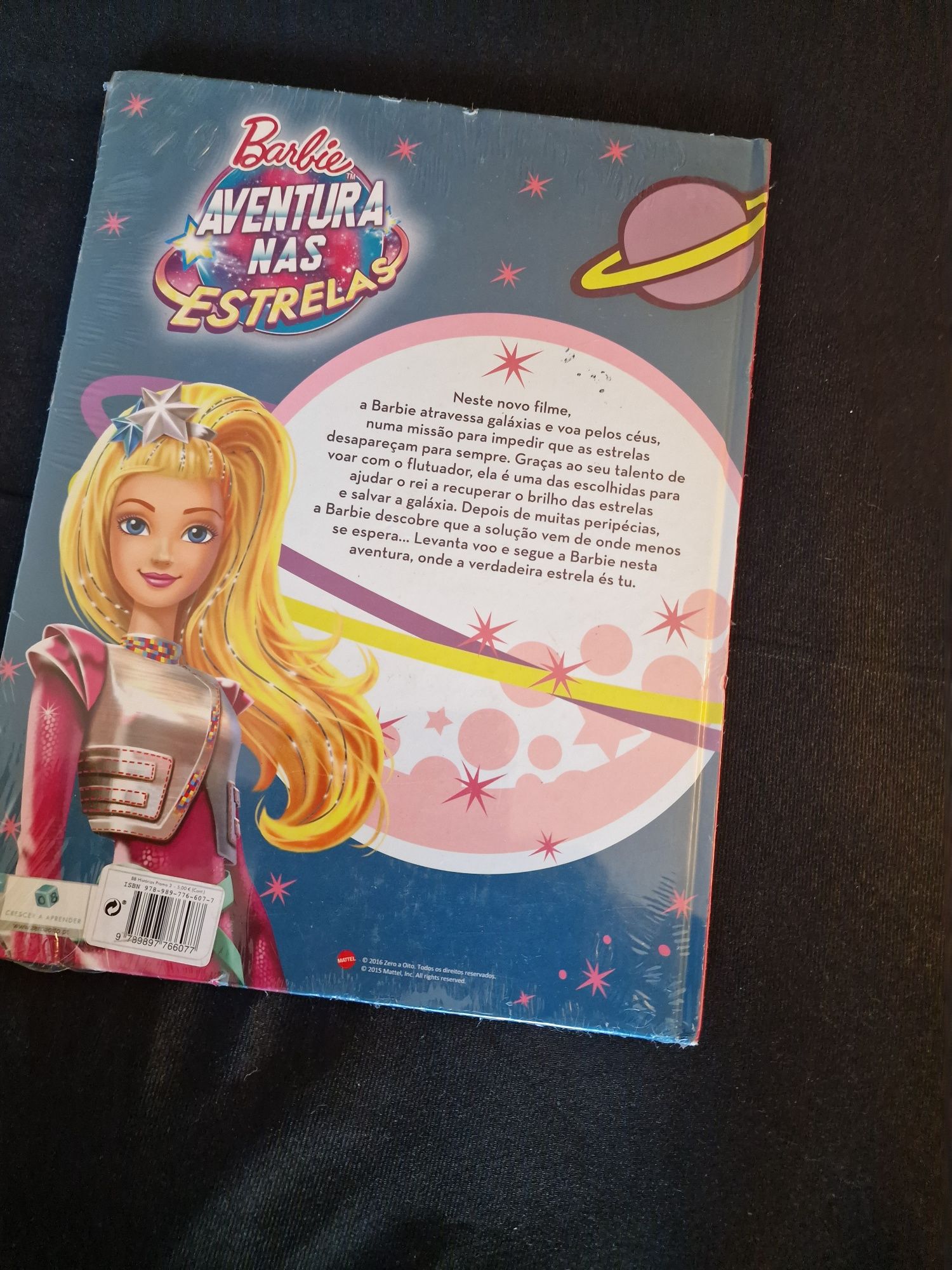 Livro Barbie- A Estrela das Galaxias. Novo