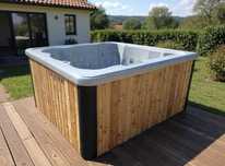 Jacuzzi ogrodowe wanna SPA Comfort 210 x 210 6 osób hydromasaż OD RĘKI