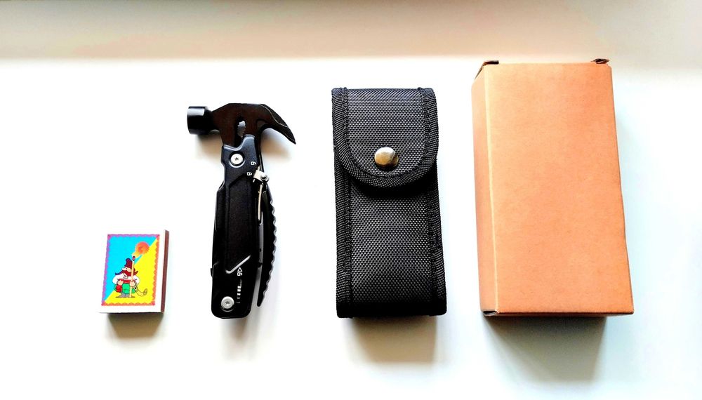 Фірмовий мультитул 14-в-1 з молотком та гвоздодером