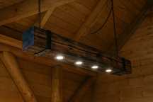 Rustykalna/loft lampa z belki 150 cm – handmade, rękodzieło,