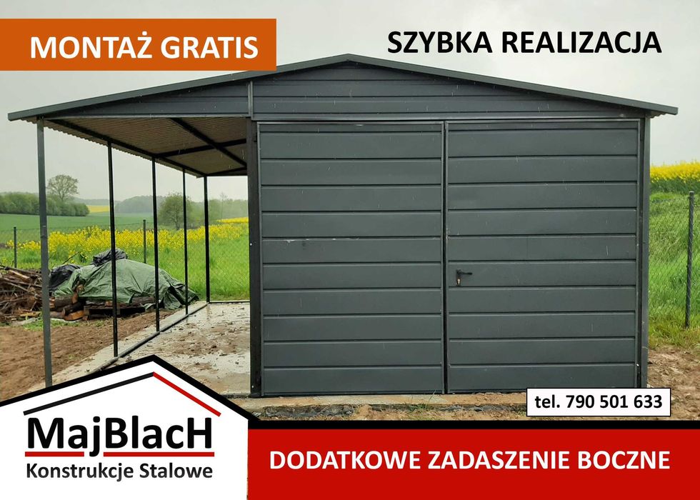 CARPORT - Wiata Samochodowa / Altana  - Garaż Blaszany - Maj-Blach