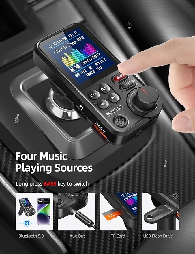 Nulaxy km30 Adapter Bluetooth do rozmów w trybie głośnomówiącym vv