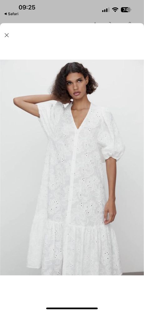 Літня сукня Zara з прошви