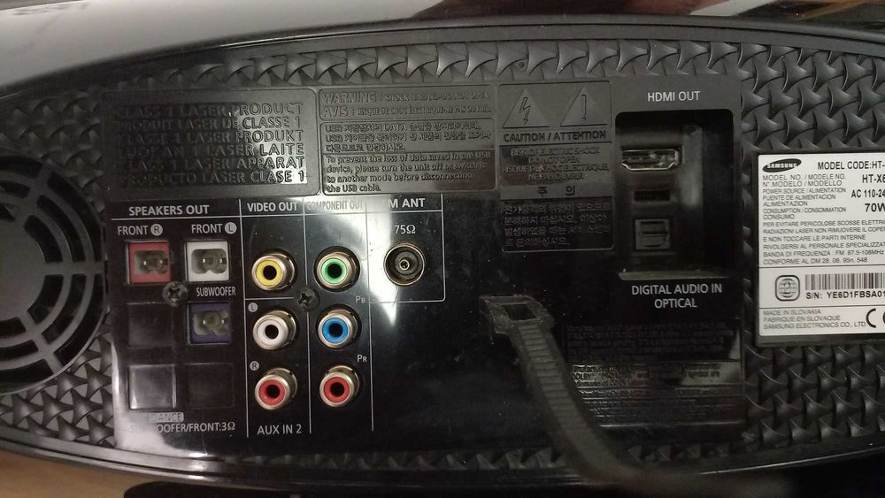 Kino Domowe 2.1 Samsung HT-X620 Bluetooth/USB/CD/DVD/DivX PILOT