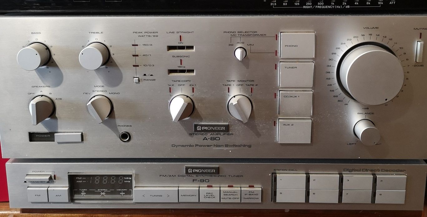 Pioneer A-80 e Pioneer F-90