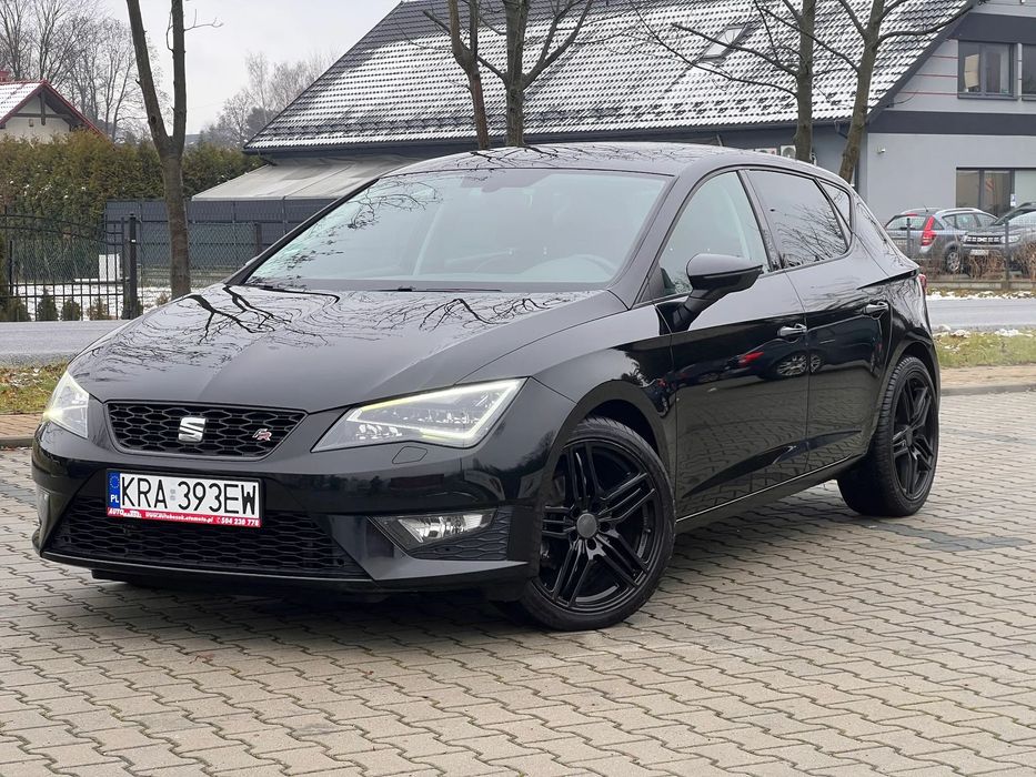 Seat Leon FR Black +2.0 TDI+LED+Alcantara+Nawigacja+Gwarancja 12 miesięcy!