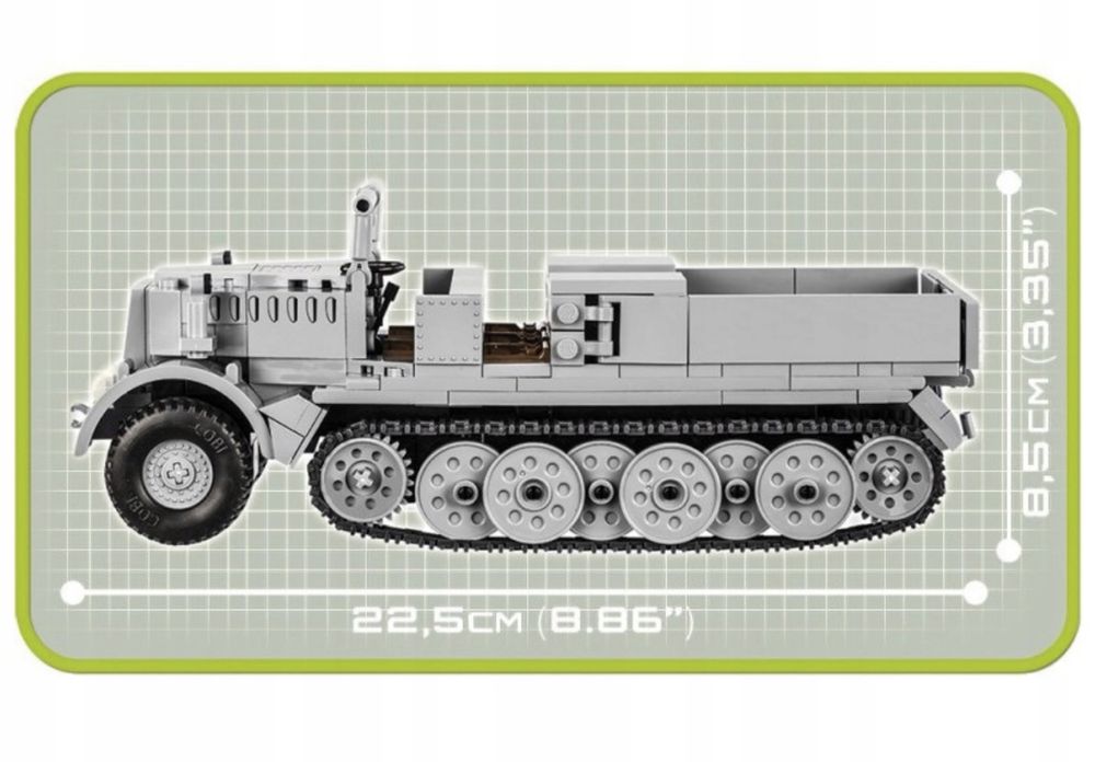 Klocki Cobi sd.kfz 9 famo - ciągnik artyleryjski