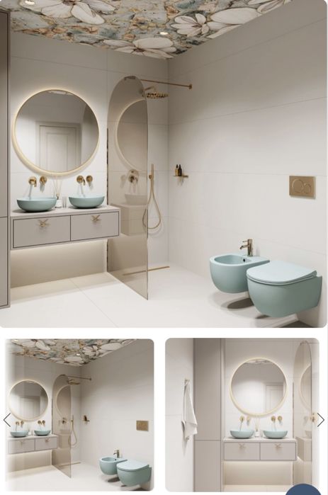 Ścianka prysznicowa brązowa bursztynowa półokrągla Molis nature brown