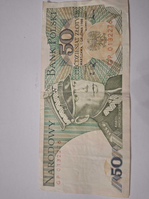 Banknot 50 zł z 1988 r.