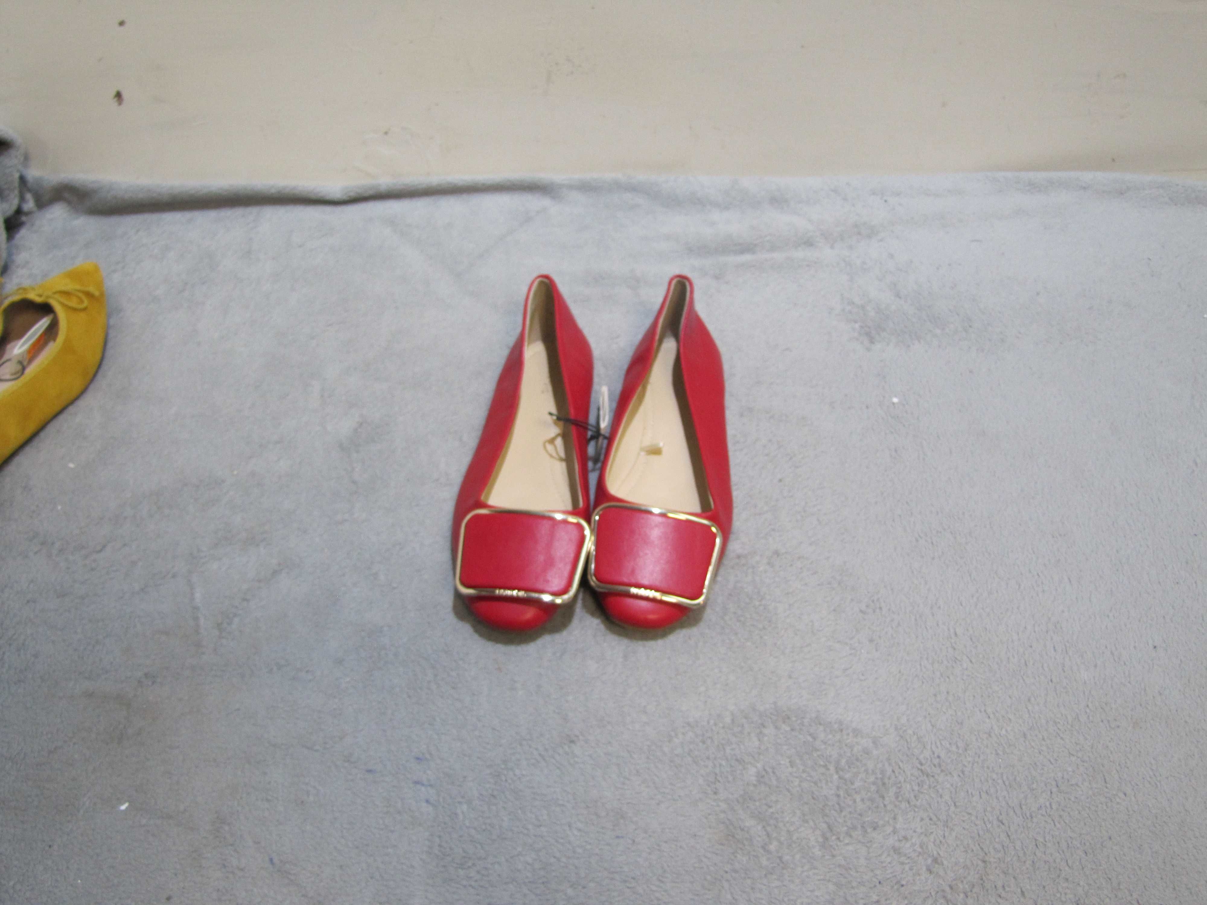 Baleriny buty damskie czerwone płaskie  PARFOIS roz. 36 NOWE