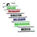 Braçadeiras Capitão/Treinador/Delegado/Fisioterapeuta/ Massagista
