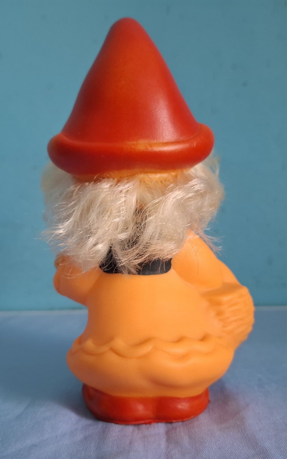 Резиновая игрушка, кукла СССР,Красная шапочка, 18см, клеймо, дефект