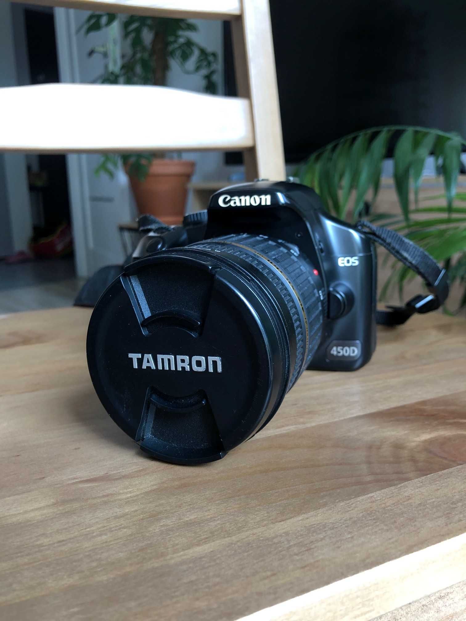Canon 450d + tarmon 17-50mm 2.8.