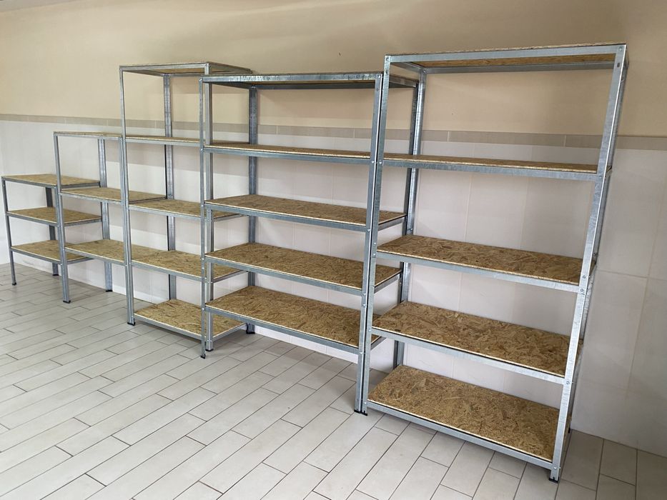 Стелаж полки полиці в гараж в магазин на склад Підвал комора закрутки