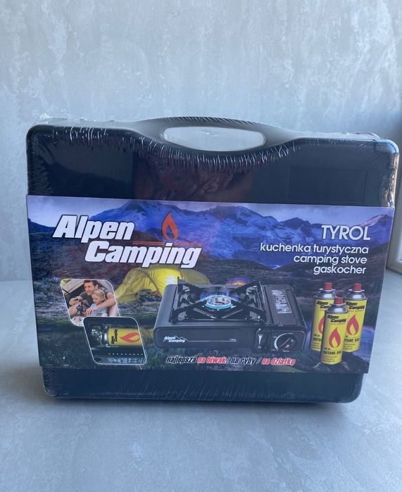 Портативна газова плита туристична в кейсі ALPEN CAMPING