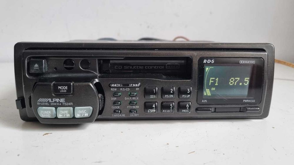 radio /// Alpine 7524r vintage do klasyka youngtimer JAPAN