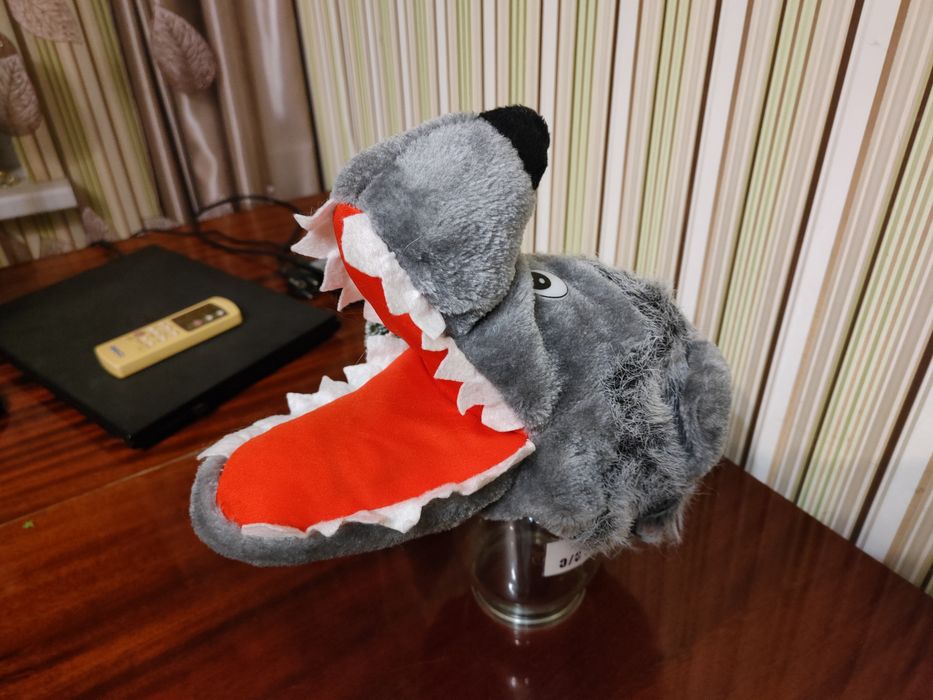 Новогодняя маска волка на утренник