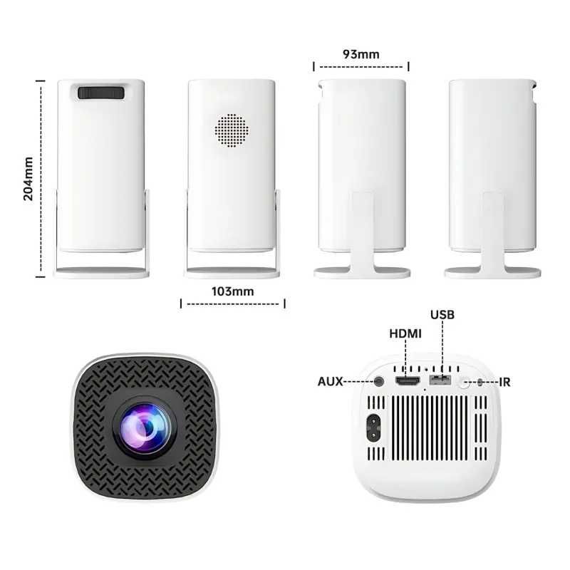 ОНОВЛЕНИЙ HY320 Hongtop P30 Pro проектор Android 12, WIFI
