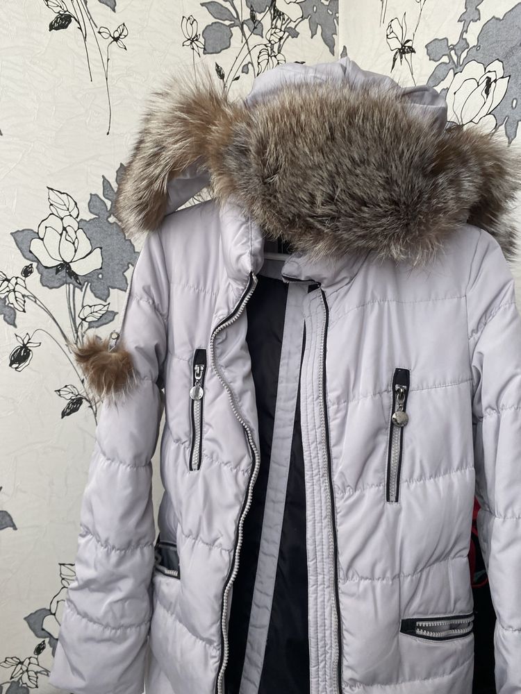 Тепла зимова дитяча куртка на натуральному пуху