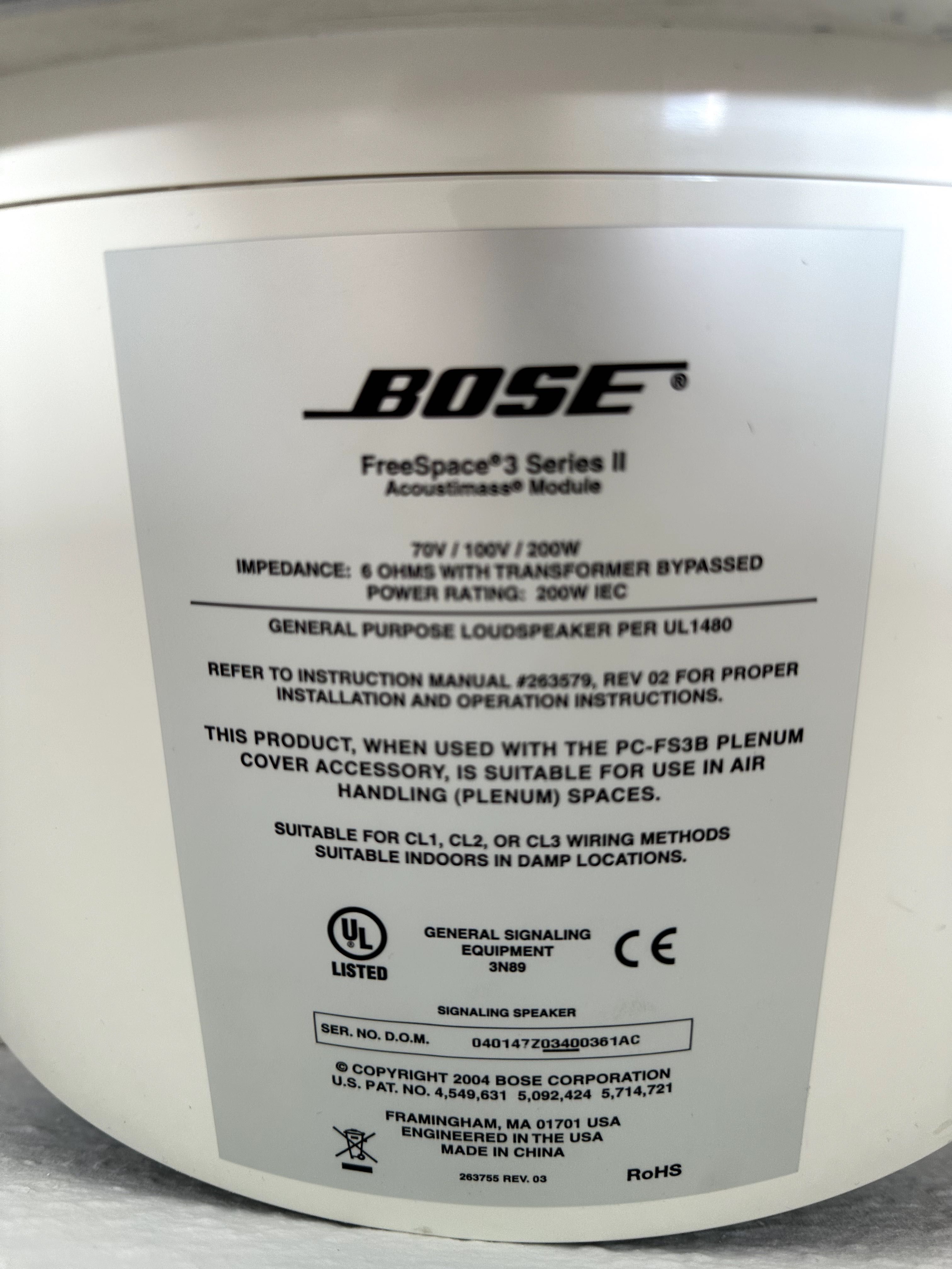 Zestaw głośników Bose FreeSpace 3 3.1 + wzmacniacz DXA 2120