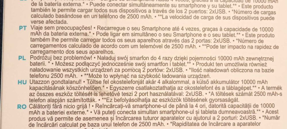 NOWY Powerbank 10000 mAh