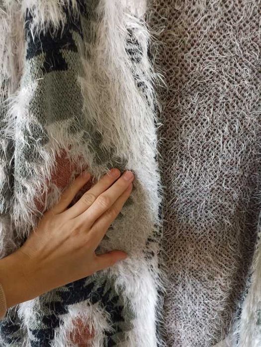 Sweter kardigan Moodo, zimowy, ciepły, rozm S, szczegóły w opisie