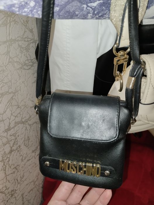 Moschino mini сумка, натуральна шкіра