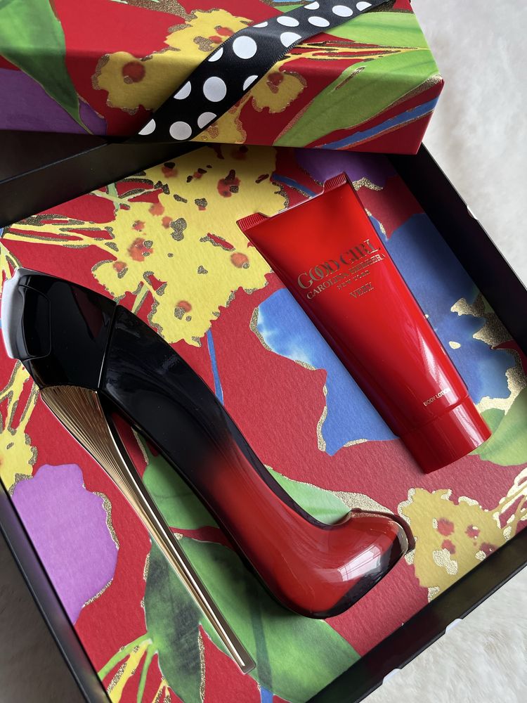 Carolina herrera Very Good Girl Elixir set zestaw perfumy+balsam 80ml
