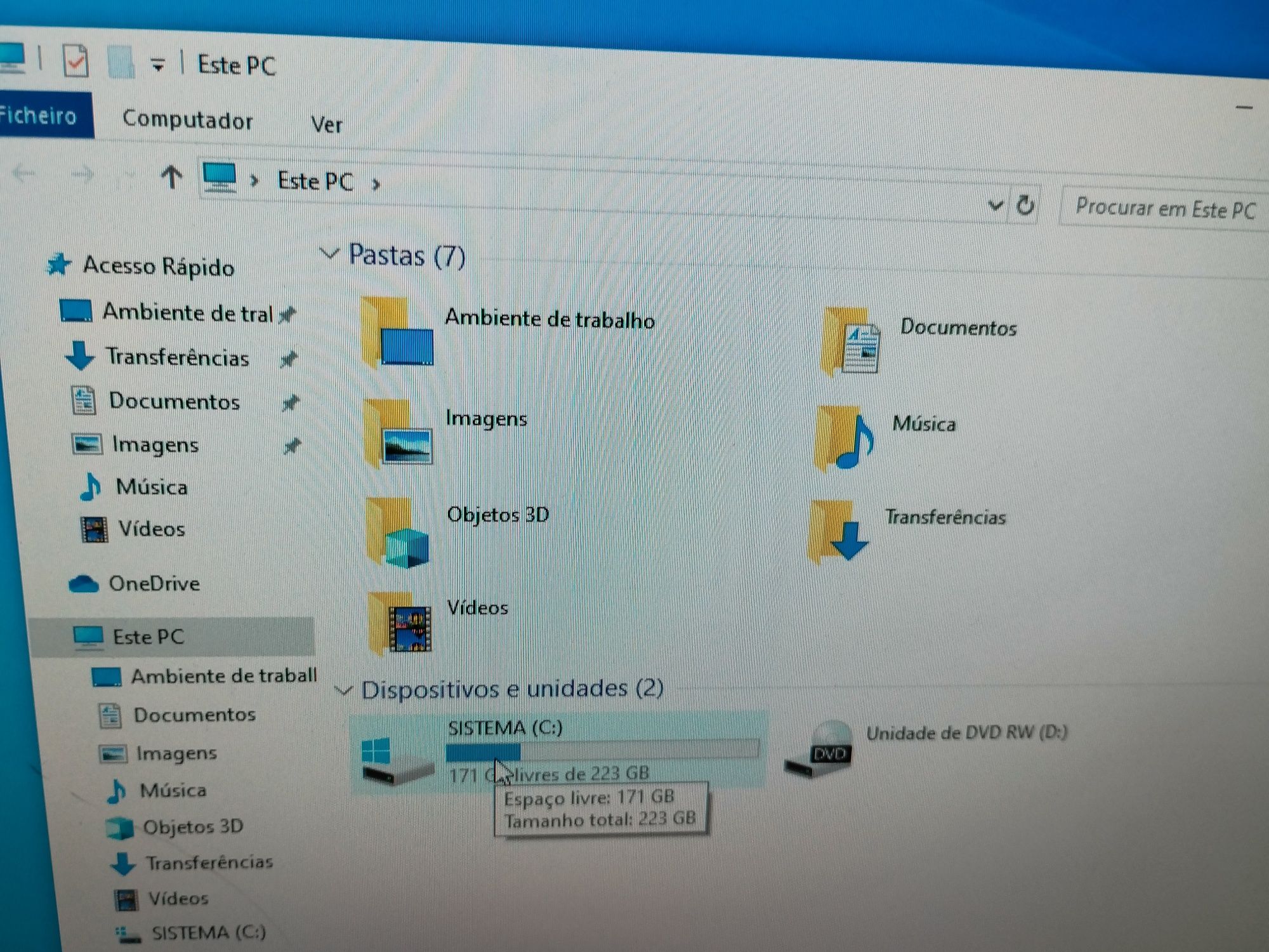 HP Compaq DC 7900 Ultra-Slim Desktop c/ monitor ASUS 19"