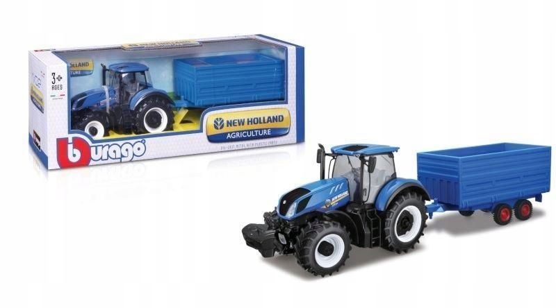 New Holland T7.315 Z Przyczepą I Belami Słomy