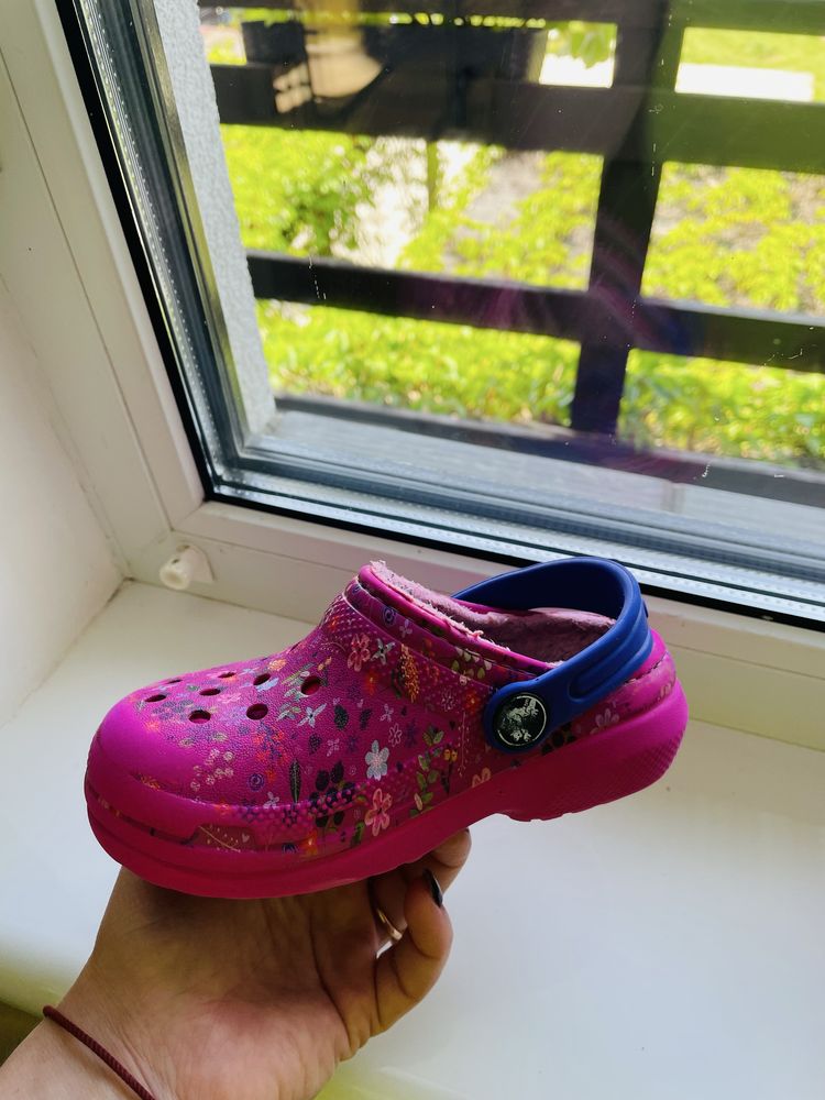 Оригінальні crocs c8, розмір 25, 149 см,утеплені