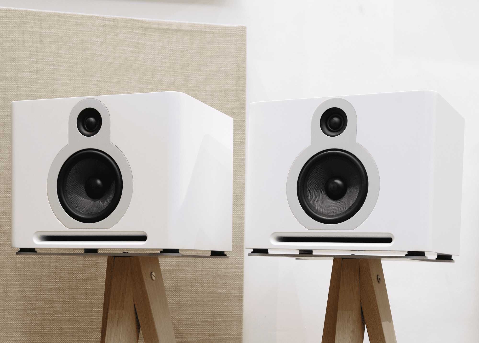 Kolumny podstawkowe Guru Audio Q10 (białe)