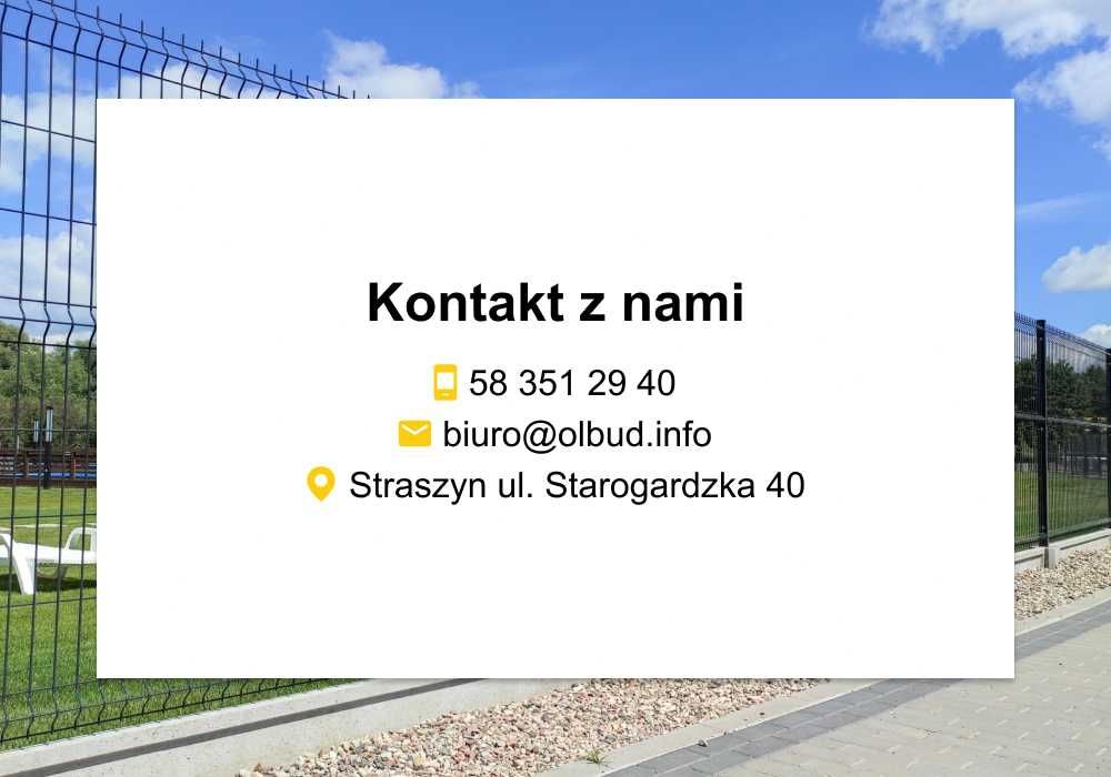 Panele ogrodzeniowe 3D, 2D, podmurówka, słupy Gdańsk - Salon sprzedaży