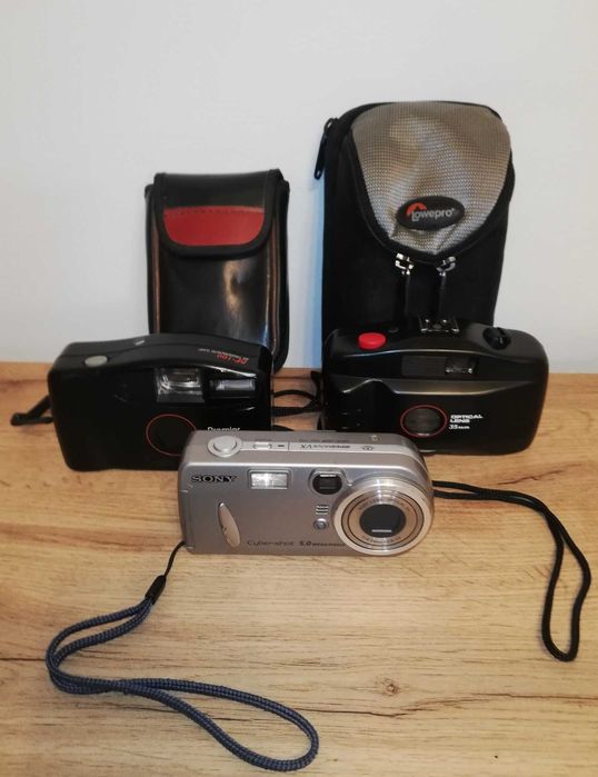 Stare aparaty fotograficzne + akcesoria
