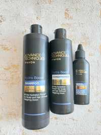 Zestaw 3 kosmetyki do włosów Odżywka szampon kuracja Kwas hialuronowy