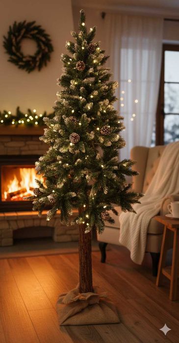 Choinka Na Pniu 150cm Gęsta – Postaw i Zapomnij