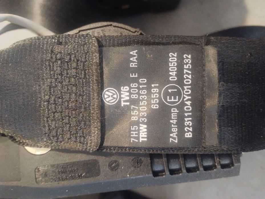 Pasy bezpieczeństwa przód VW t5 7h5.857.805e 7h5.857.806e