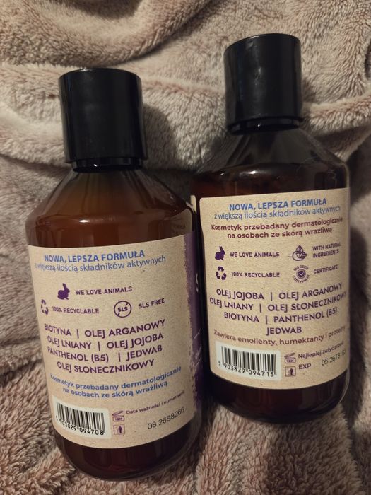 Zestaw kosmetyków Mysterium z biotyną szampon i maska emolientowa