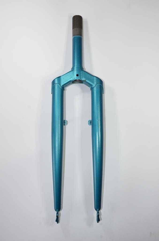 Nowy retro widelec GIANT stalowy 26" gwint 1 1/8" 28,6 odcień zieleni