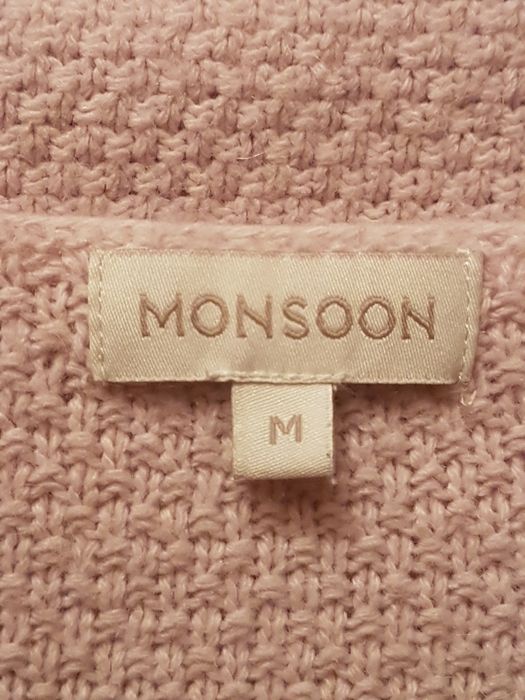 свитер джемпер пудровый Monsoon альпака вискоза р. М/евро40/наш46