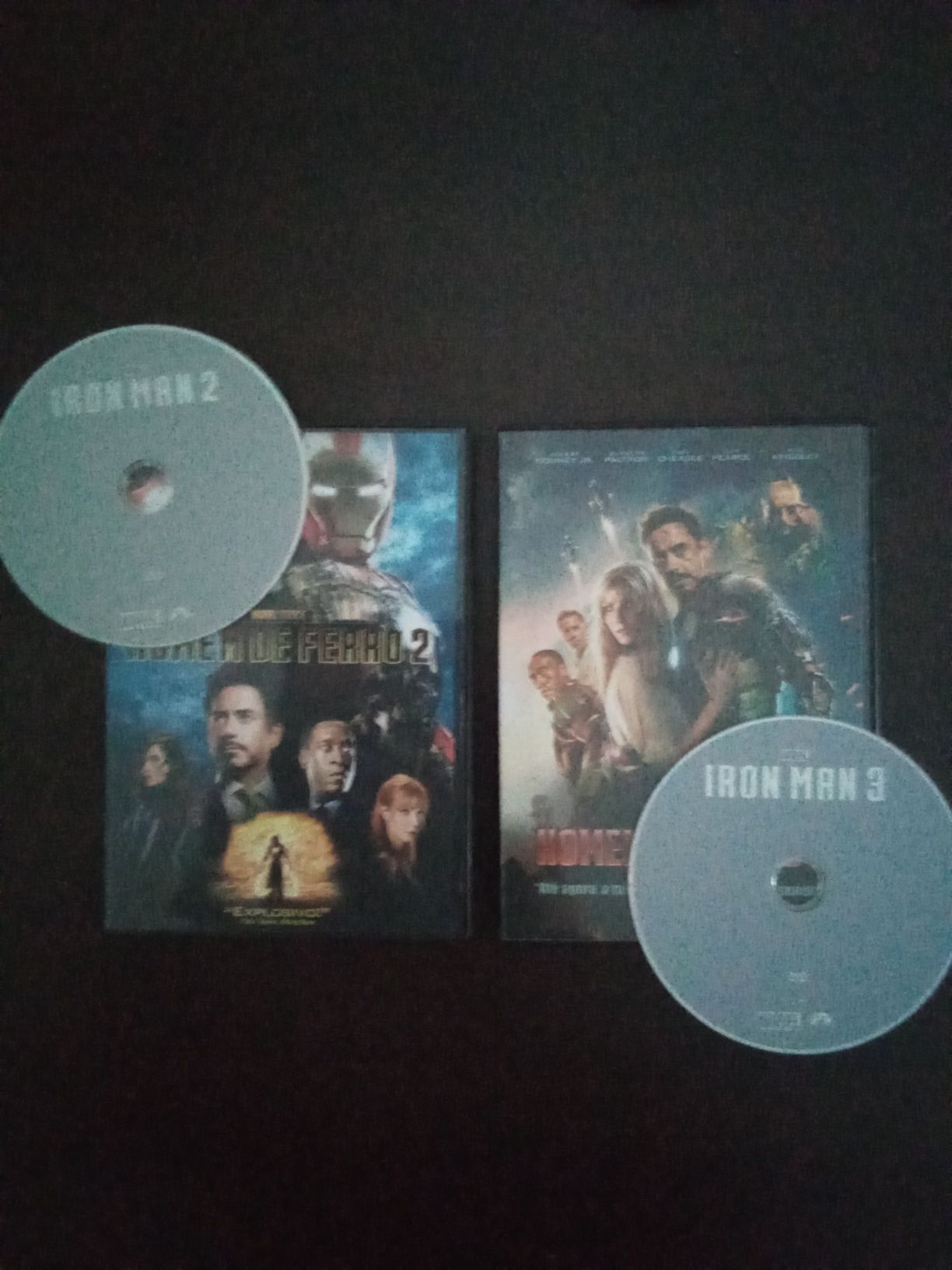 DVDs Iron Man 2 e 3