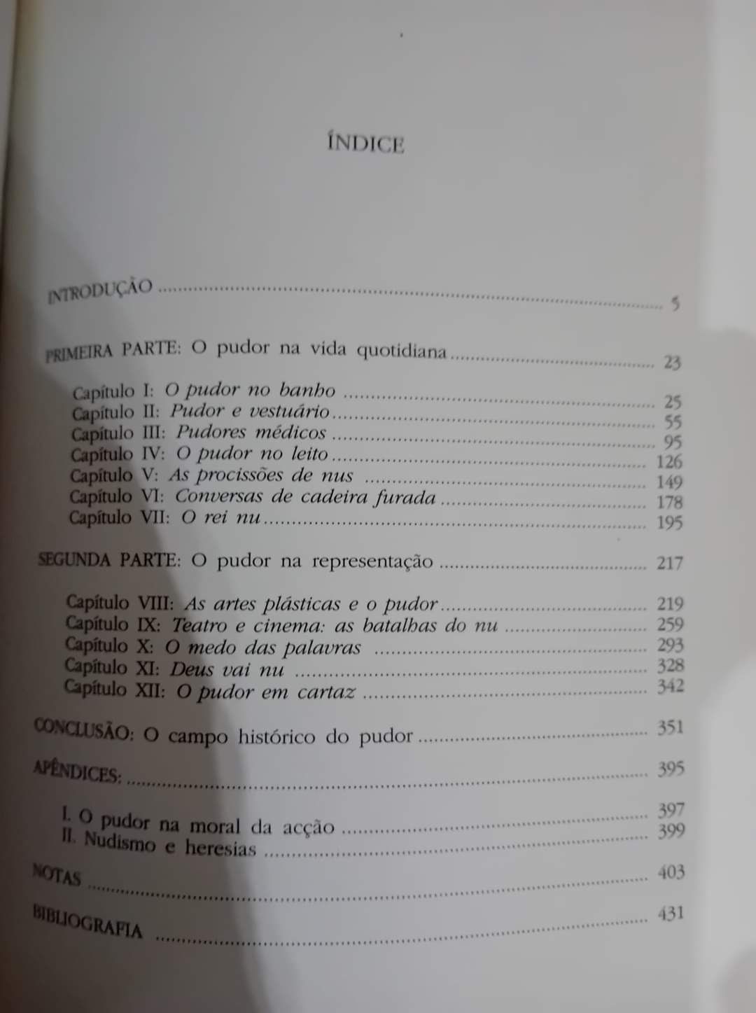 História do Pudor