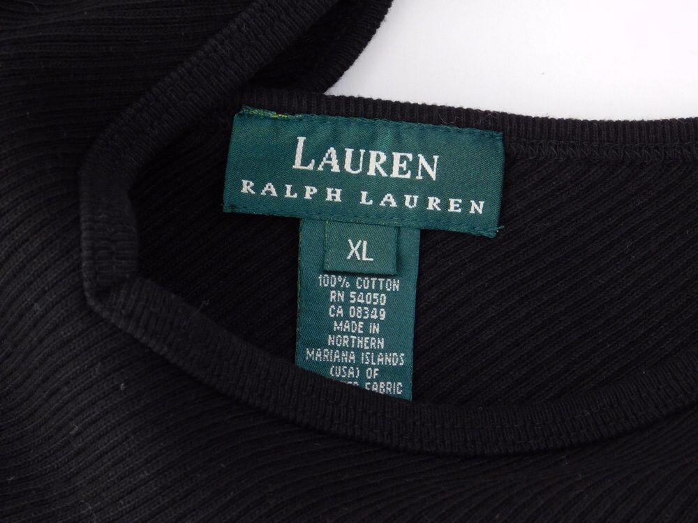 Ralph lauren XL bluzka czarna bawełna