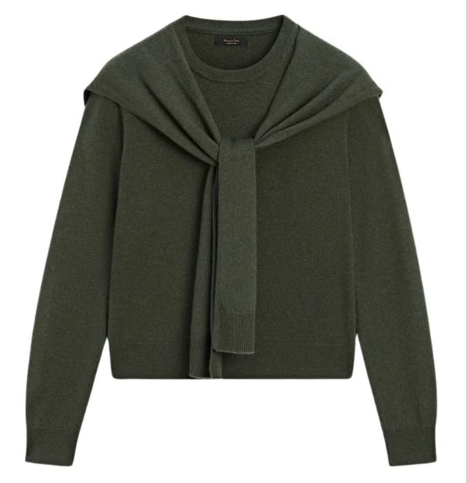 Зеленый джэмпер massimo dutti