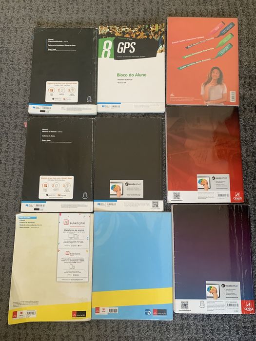 Livros 8 ano portugues, geografia, história