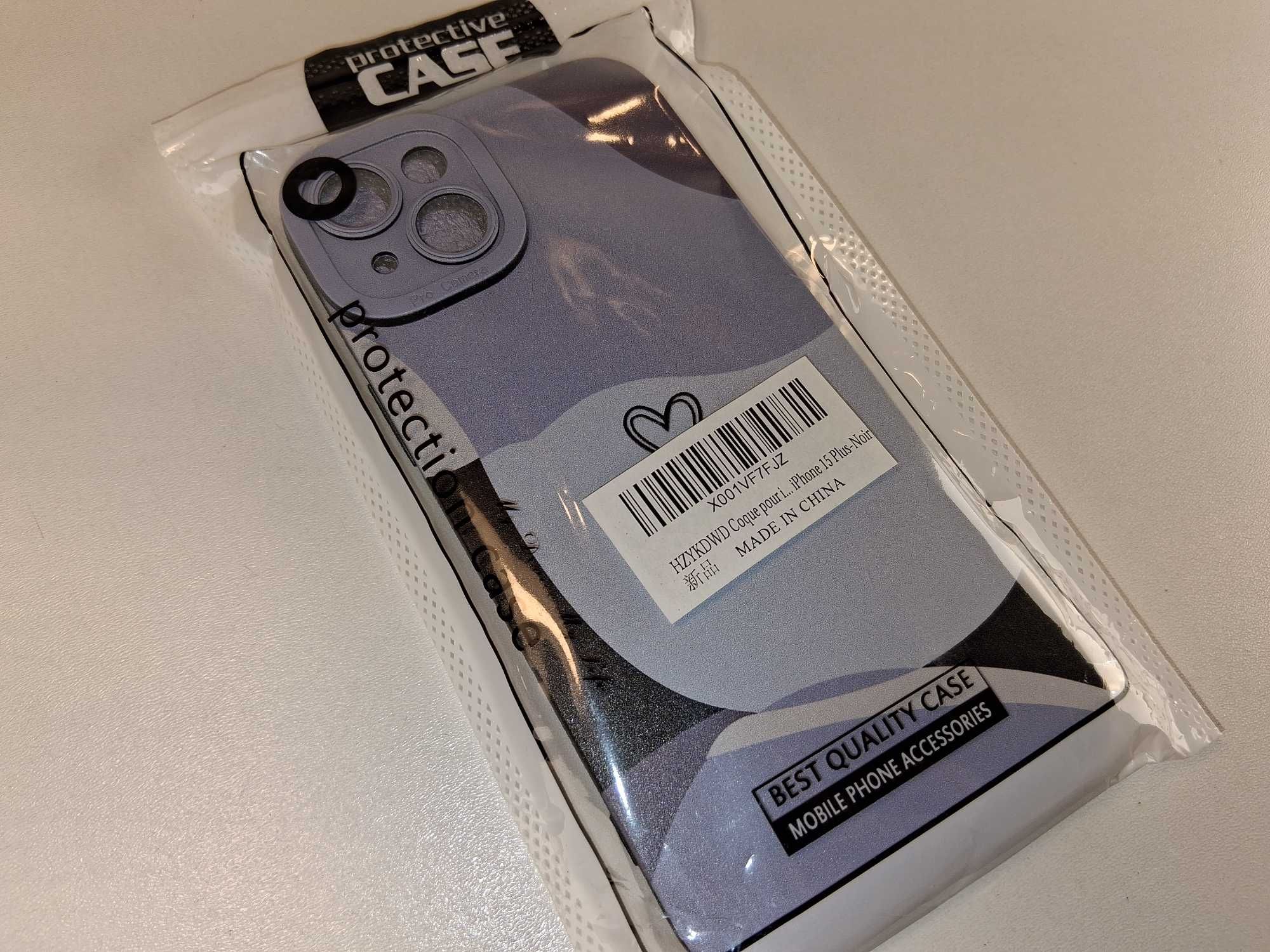E093 Etui Ochronne na iPhone 15 Plus Fioletowe Nowe Pokrowiec CASE