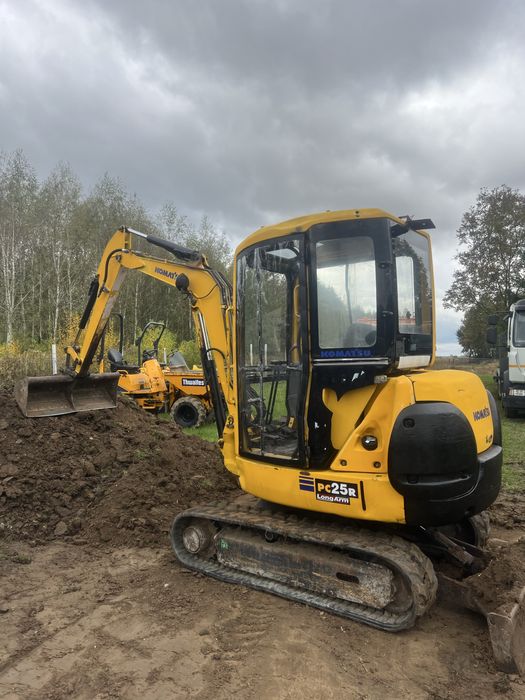 Minikoparka koparka komatsu Pc25R LONG 2,7 tony 3 lyzki yanmar