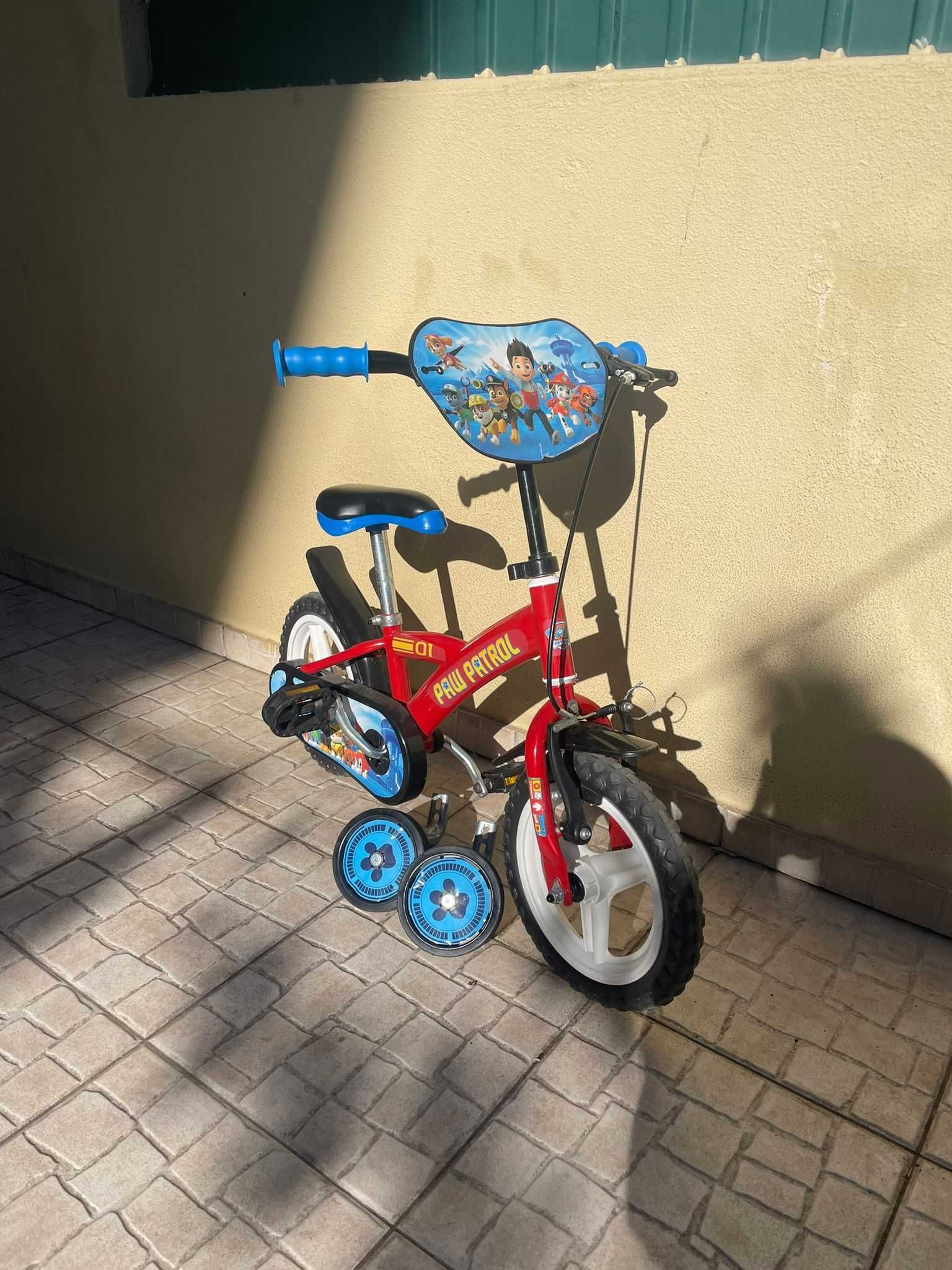 Bicicleta criança Patrulha Pata